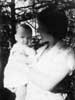 Nonie with her first child, circa 1933.