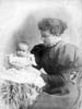 Baby Chrissie and her Mother, first born for Robert Henry and Delia (Connors) Arnsby